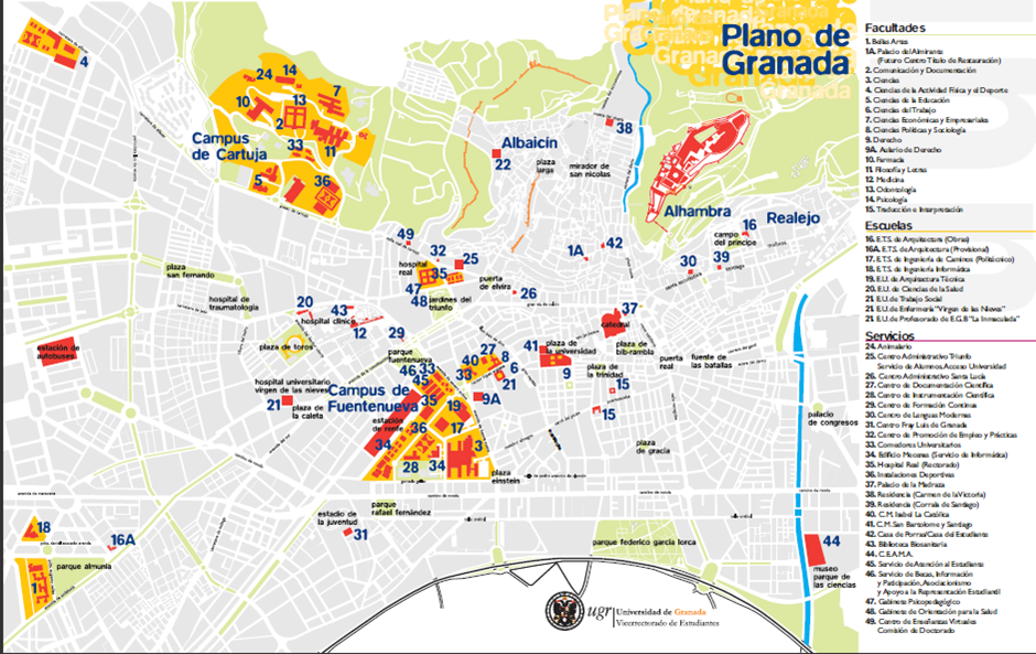 Mapa de Granada