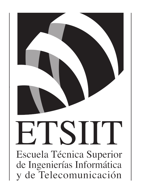 Logotipo ETSIIT Vertical gris