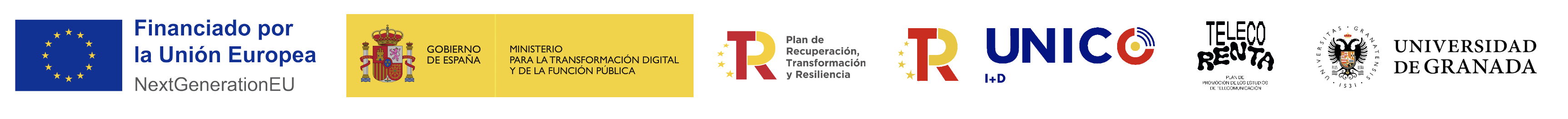 Logotipos de entidades financiadoras y colaboradoras del evento