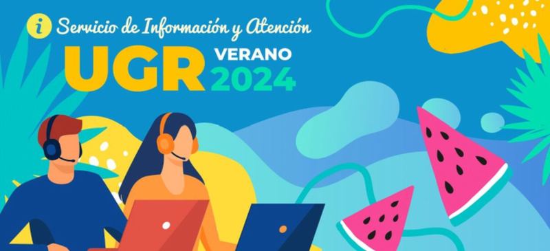 Servicio de atención e información verando de 2024 UGR. Imagen servicio de atención agosto 2024.